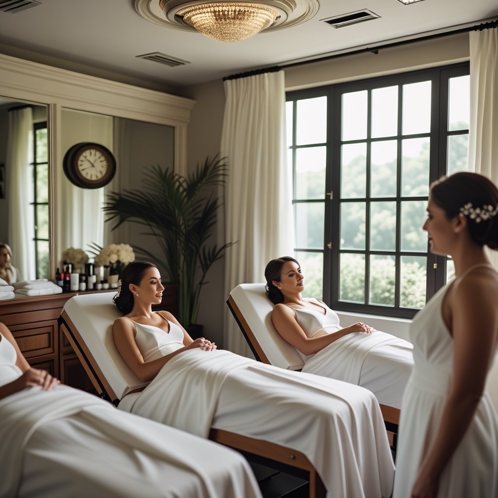 A person receiving scalp treatment for hair regrowth